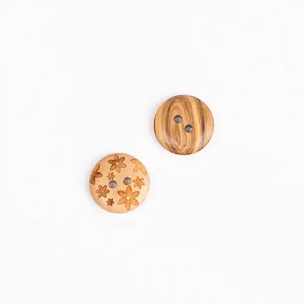 Flowers (wood) no. 628 Size: 15mm