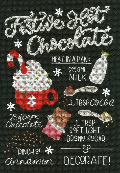 Cross Stitch Kit Bothy Threads - Festive Hot Chocolate