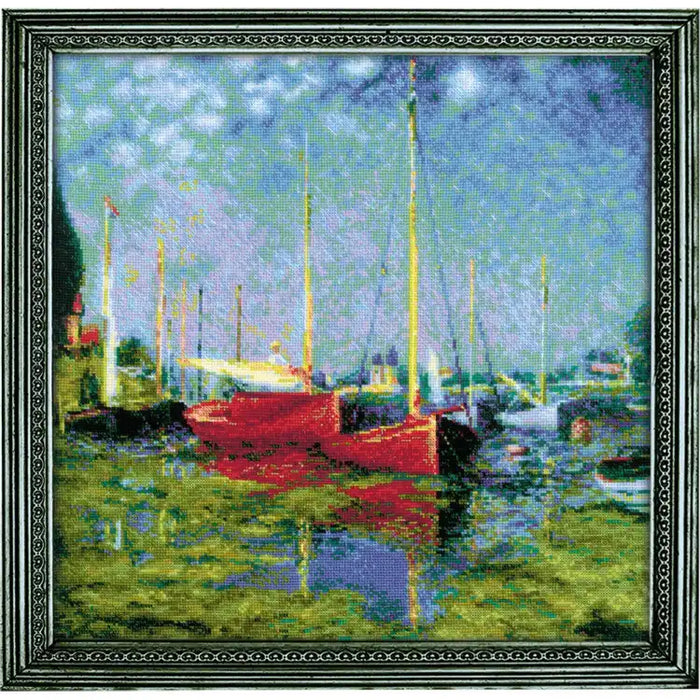 Cross Stitch Kit Riolis - ARGENTEUIL (CLAUDE MONET) SR1779