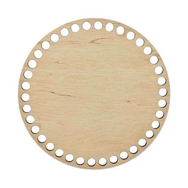 Bobilon Round Wooden Bottom for Crochet Baskets Crochet Accessories - HobbyJobby