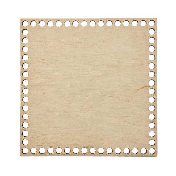 Bobilon Square Wooden Bottom for Crochet Baskets Crochet Accessories - HobbyJobby