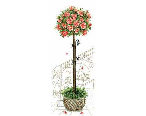 Cross Stitch Kit Andriana - Rose tree, P-17 Andriana Cross Stitch Kits - HobbyJobby