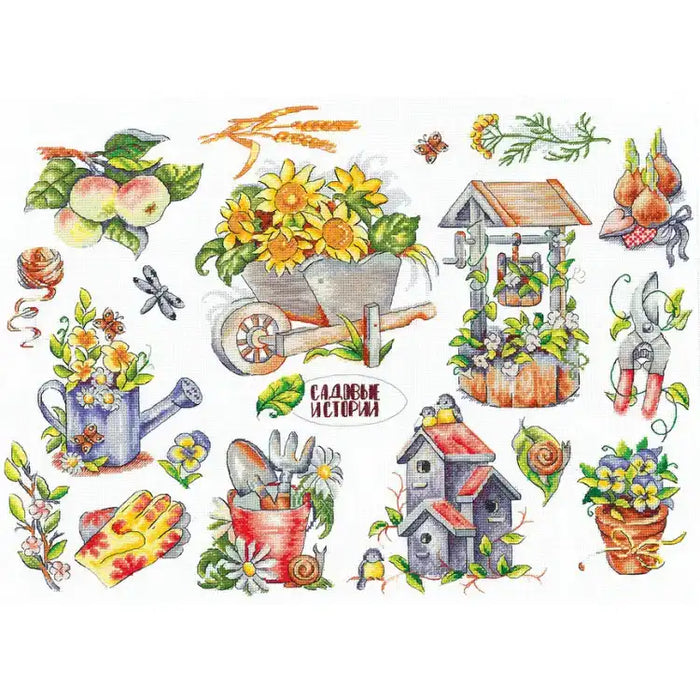 Cross Stitch Kit Andriana - "GARDEN STORIES" SANS-68
