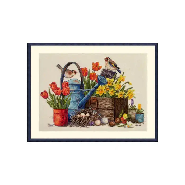 Cross Stitch Kit Merejka - "SPRING GARDEN" 27X40 SK251