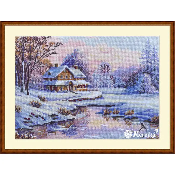 Cross Stitch Kit Merejka - "THE FIRST SNOW" 20X29 CM SK240