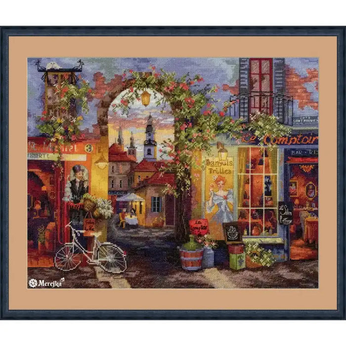 Cross Stitch Kit Merejka - FRENCH CAFƒ 31X39 SK227