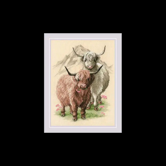 Cross Stitch Kit Riolis - HIGHLAND BUDDIES SR2090