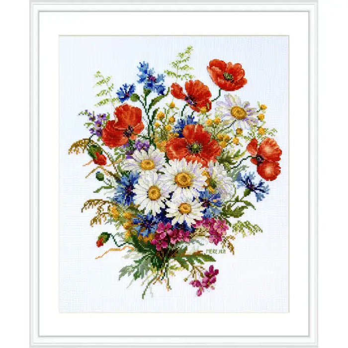 Cross Stitch Kit Merejka - MEADOW BLOOMS 30X26 SK222B