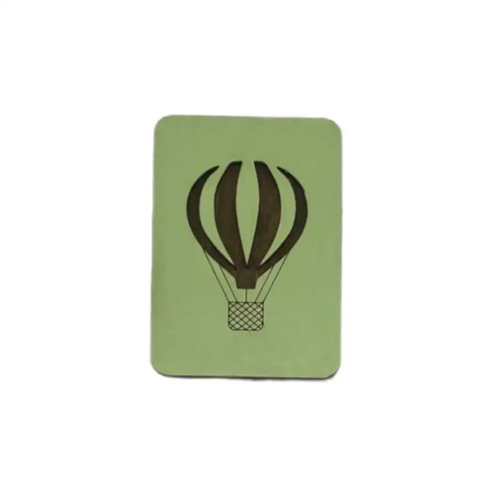 WOODEN NEEDLE CASE "GREEN BALLOON" KF056/15