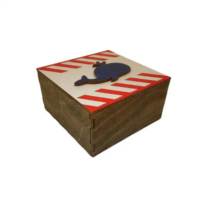 WOODEN BOX "WHALE" KF057/18