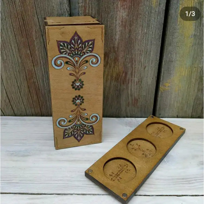 WOODEN BOX FOR EMBROIDERY MUST-HAVES KF057/2