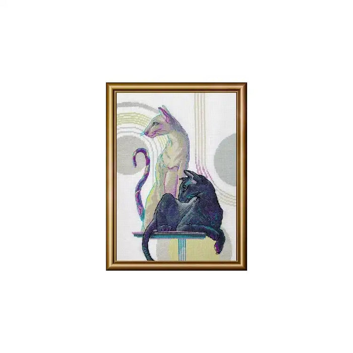 Cross Stitch Kit Riolis - "MYSTICAL CATS" 21X30 CM SRA1011