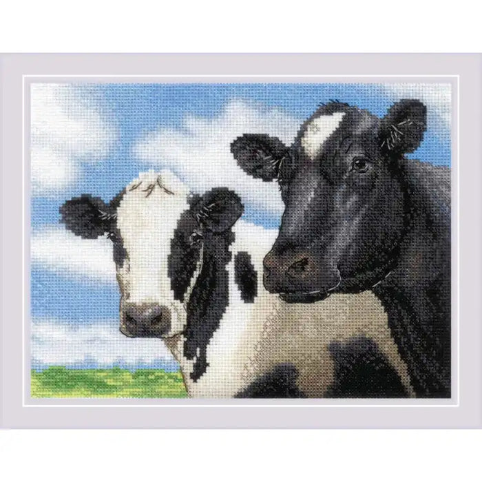 Cross Stitch Kit Riolis - COWS 24X18 SR2237