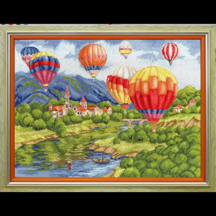 NEEDLECRAFT SET BALLOONS OVER THE CASTLE 31.5X42.5 CM S/DL040