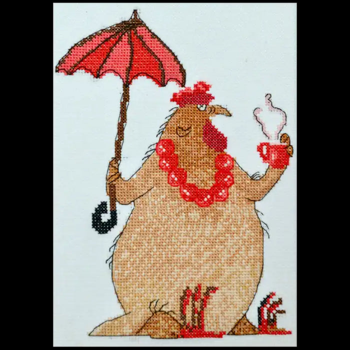 Cross Stitch Kit Riolis - "COFFEE BREAK" 15 X 21 CM SRA1005