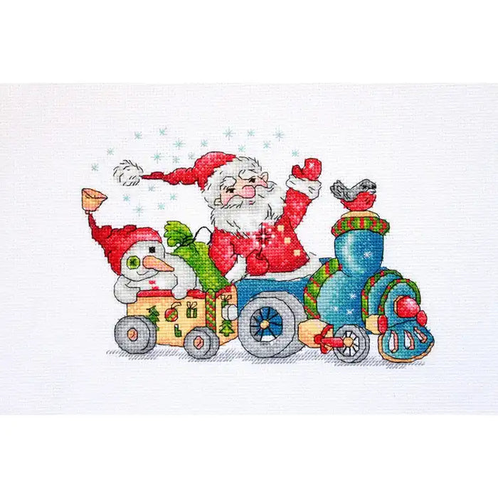 Cross Stitch Kit Merejka - CHRISTMAS TRAVEL SK116
