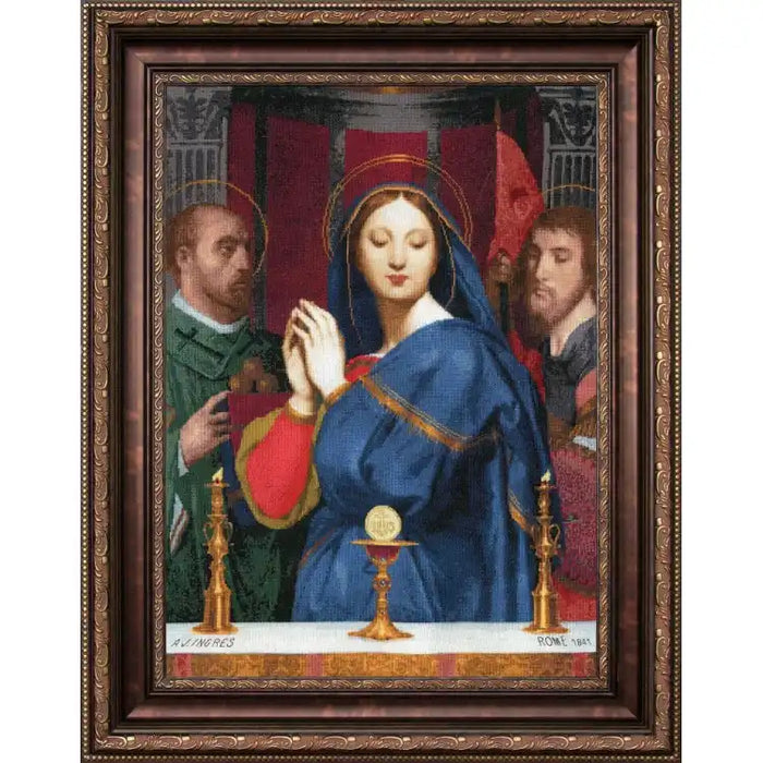 CROSS STITCH KIT - MADONNA IN FRONT OF THE CHALICE WITH THE SACRAMENT 1841 S/MK062