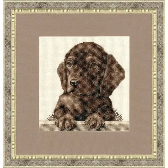CROSS STITCH KIT - DACHSHUND PUPPY S/NL041
