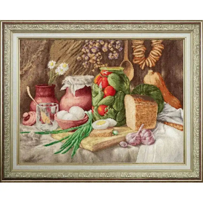 CROSS STITCH KIT - VILLAGE STILL LIFE S/SM035