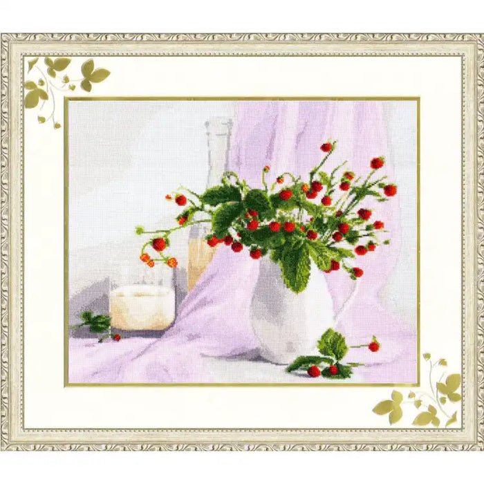 CROSS STITCH KIT - ROSY STILL LIFE S/SZH016
