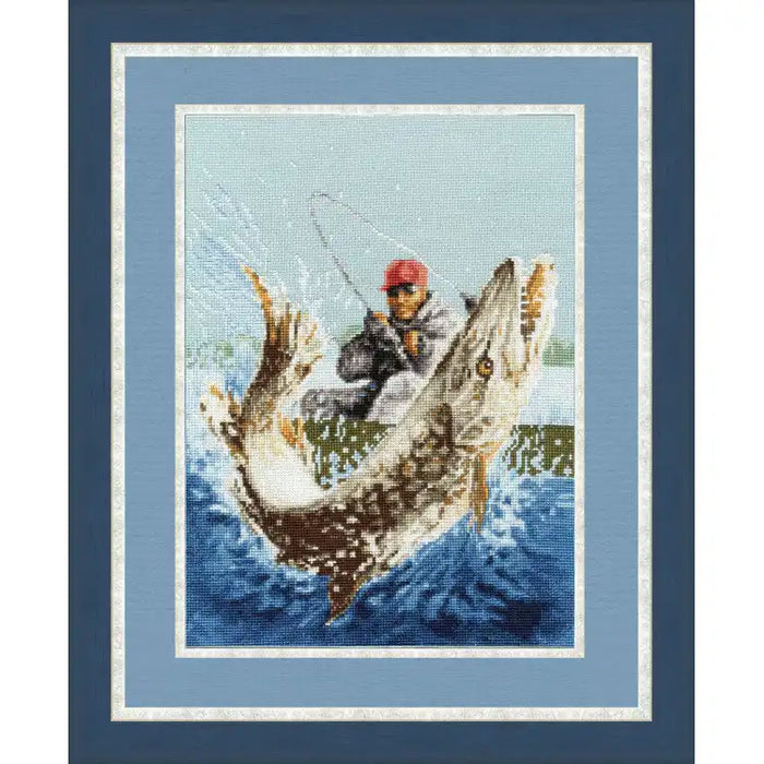 CROSS STITCH KIT - FISHING HAPPINESS S/Z040