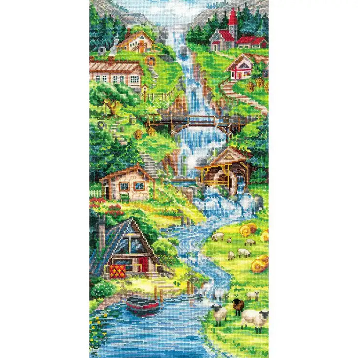 Cross Stitch Kit Andriana - FOOTHILLS OF THE ALPS SANP-58