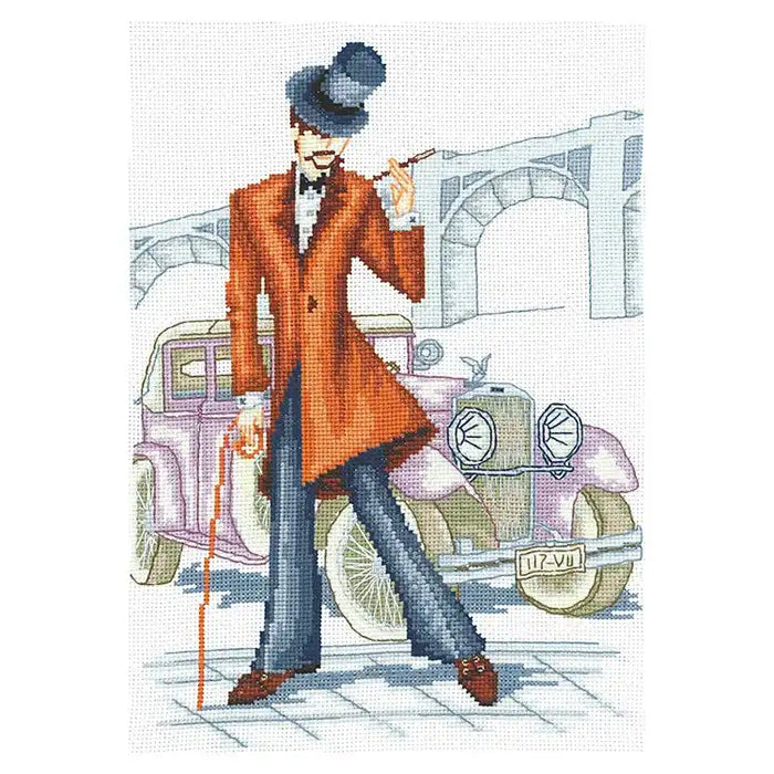 Cross Stitch Kit Andriana - FASHIONABLE CAR SANR-15
