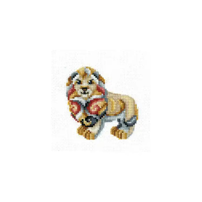 Cross Stitch Kit Andriana - FIGURINES LION SANS-36