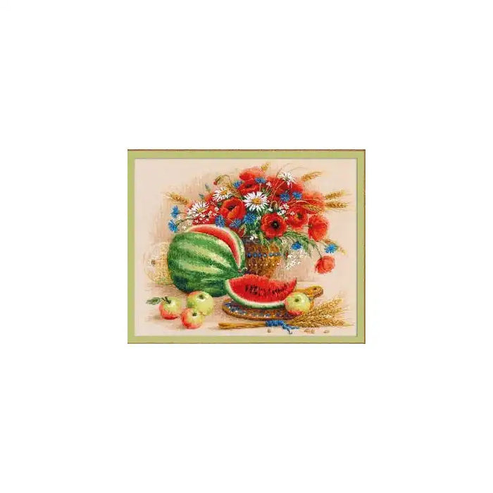Cross Stitch Kit Riolis - STILL LIFE WITH WATERMELON SR100/060
