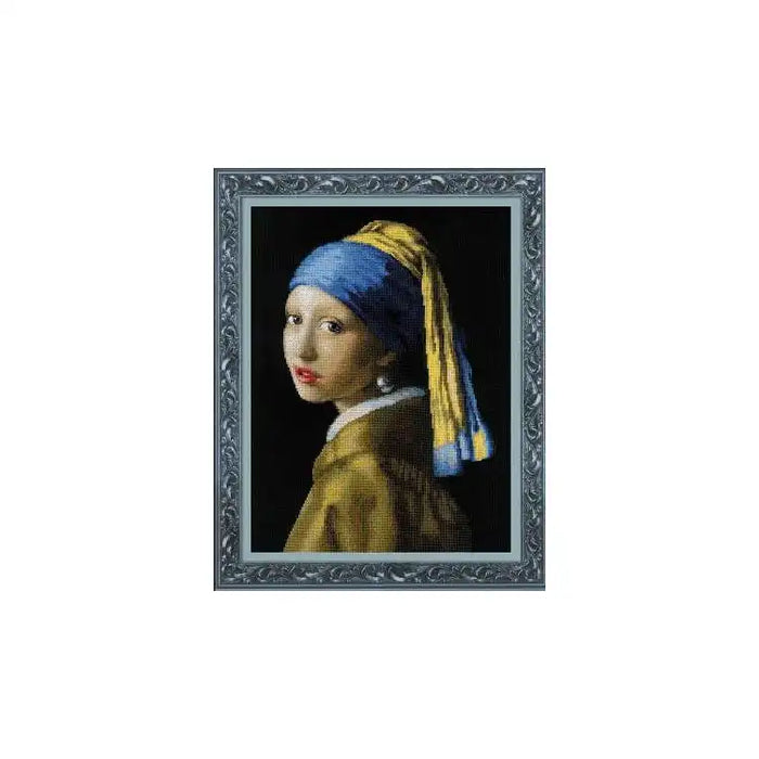 Cross Stitch Kit Riolis - GIRL WITH A PEARL EARRING (BASED ON THE PAINTING BY J. VERMEER)SR100/063