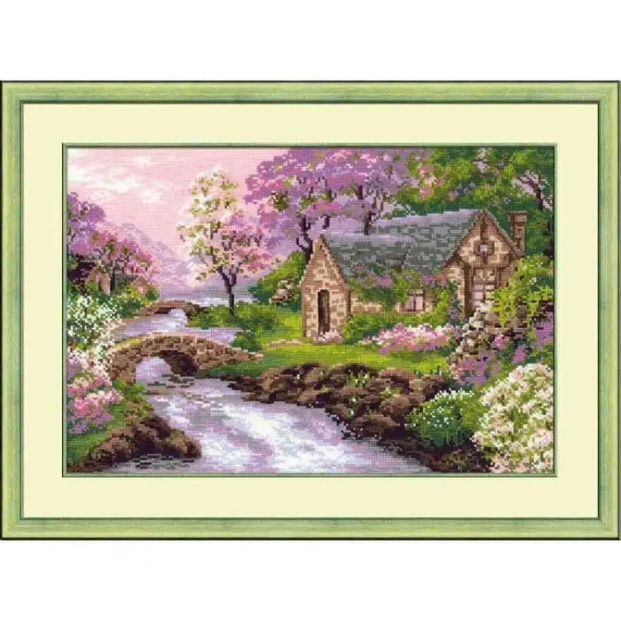 Cross Stitch Kit Riolis - THE SPRING VIEW 1098