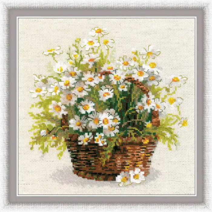 Cross Stitch Kit Riolis - RUSSIAN DAISIES 1478
