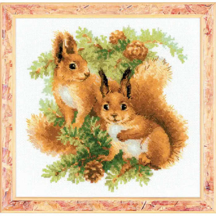 Cross Stitch Kit Riolis - SQUIRRELS 1491