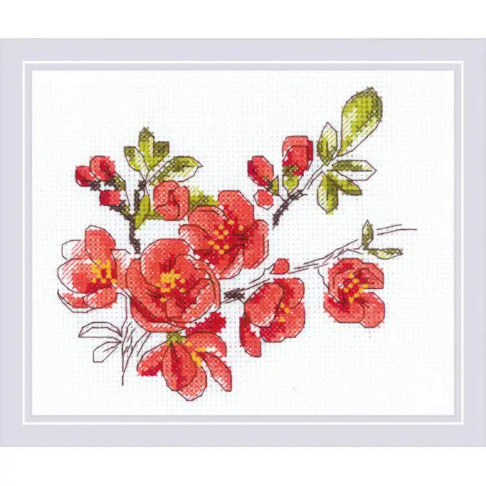 Cross Stitch Kit Riolis - THE BRANCH OF CYDONIA SR1819