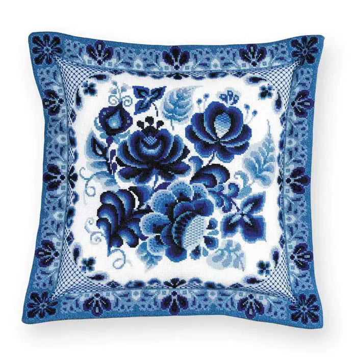 Cross Stitch Kit Riolis - CUSHION/PANEL GZHEL PAINTING SR1830