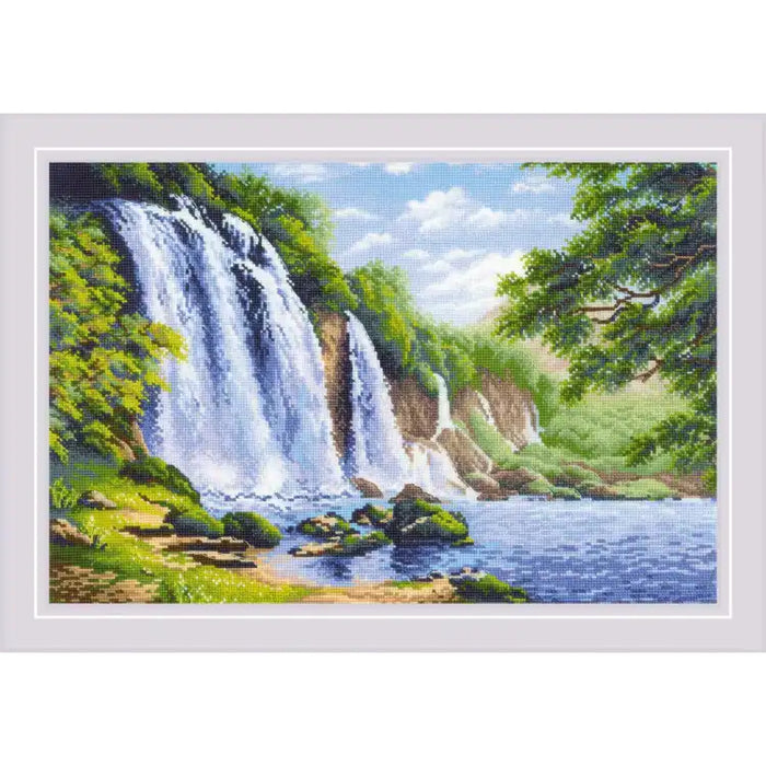 Cross Stitch Kit Riolis - NOISE OF WATERFALL SR1908