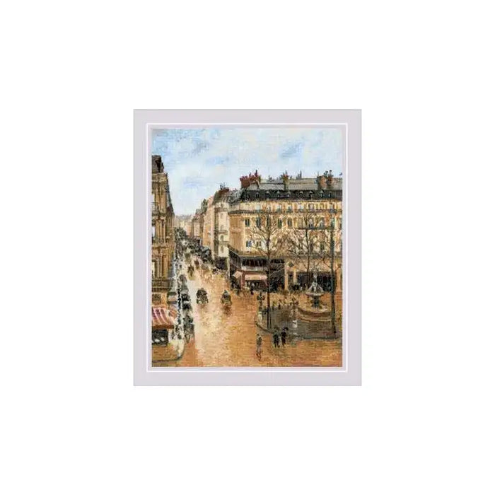 Cross Stitch Kit Riolis - SAINT-HONORƒ STREET AFTER C. PISSARRO'S PAINTING SR1955