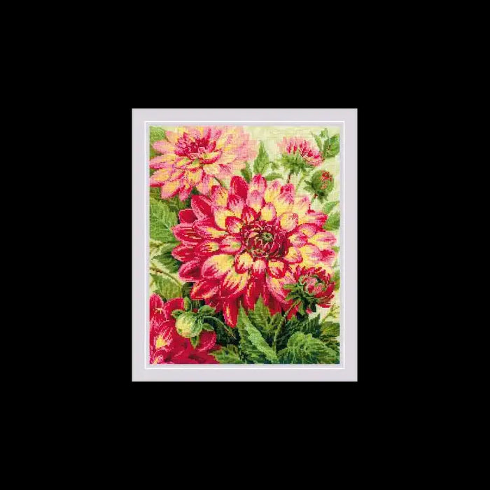 Cross Stitch Kit Riolis - DAHLIAS SR1968