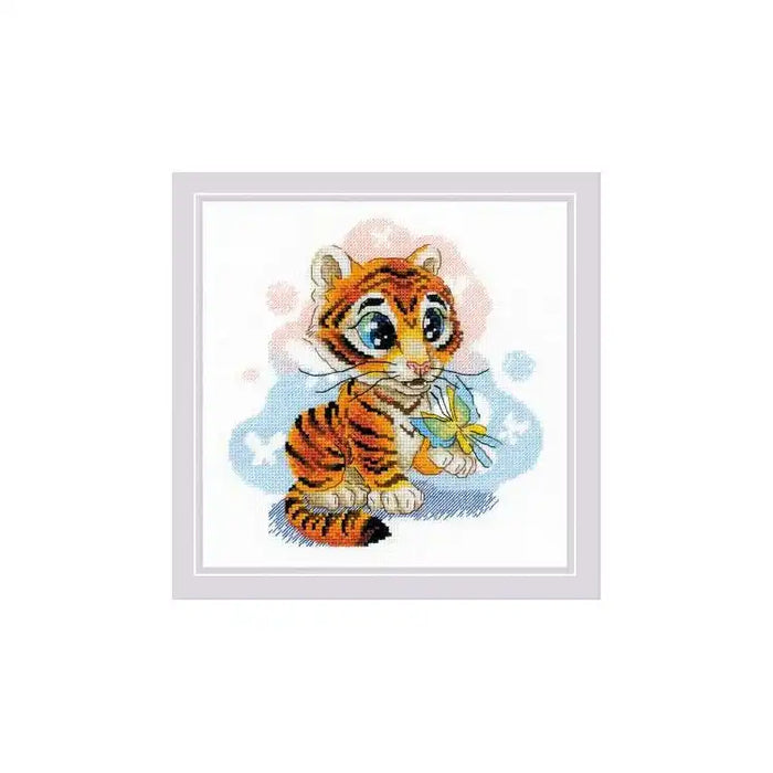 Cross Stitch Kit Riolis - CURIOUS TIGER SR1976