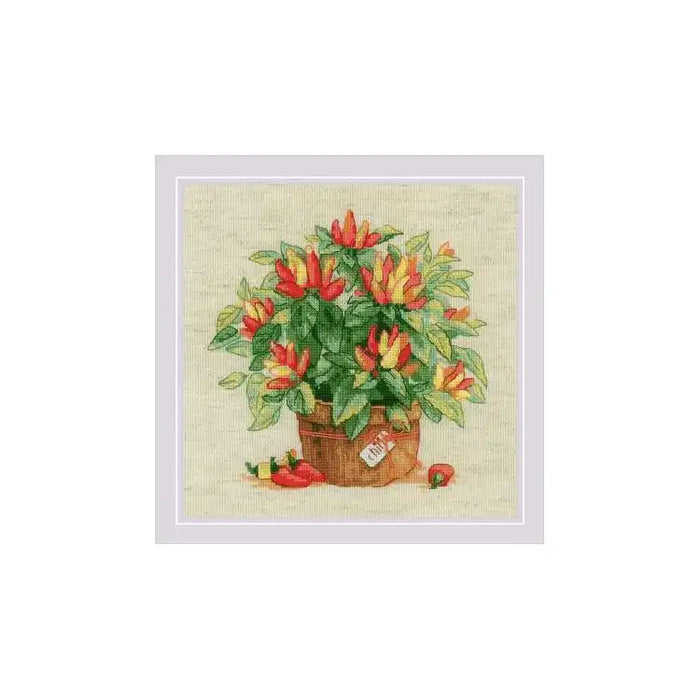 Cross Stitch Kit Riolis - PEPPER IN A POT SR1982