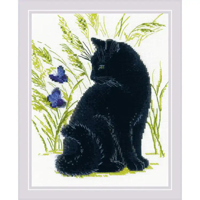Cross Stitch Kit Riolis - BLACK CAT SR2001