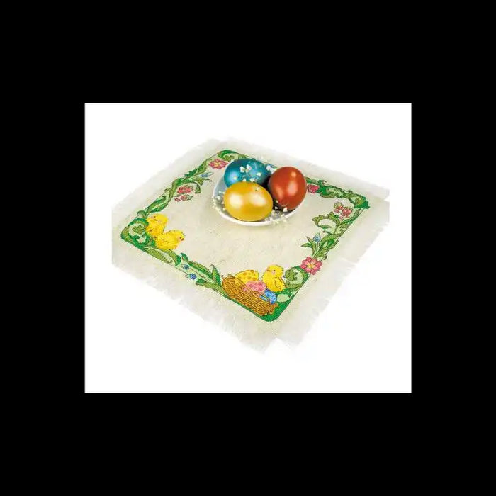 Cross Stitch Kit Riolis - NAPKIN 27*27CM"EASTER MORNING" SR2009