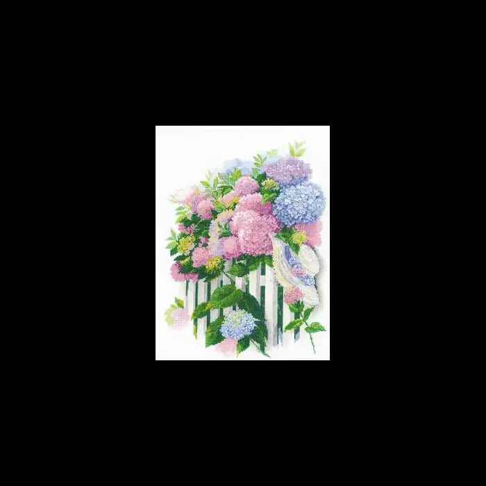 Cross Stitch Kit Riolis - HYDRANGEA GARDEN SR2026