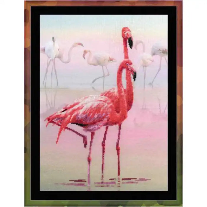 Cross Stitch Kit Riolis - Cross Stitch Kit Riolis - "FLAMINGO" 30X40CM SRPT-0012