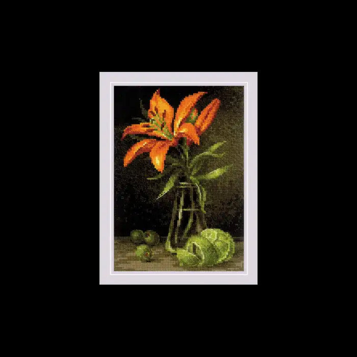 Cross Stitch Kit Riolis - LILY AND LIME 15X21 SR2097