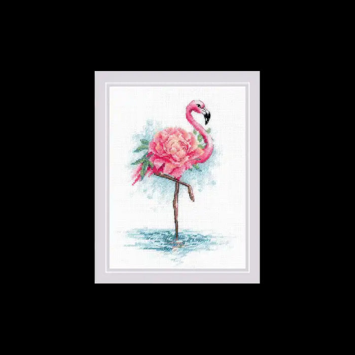 NEEDLECRAFT SET BLOOMING FLAMINGO 18X24 SR2117