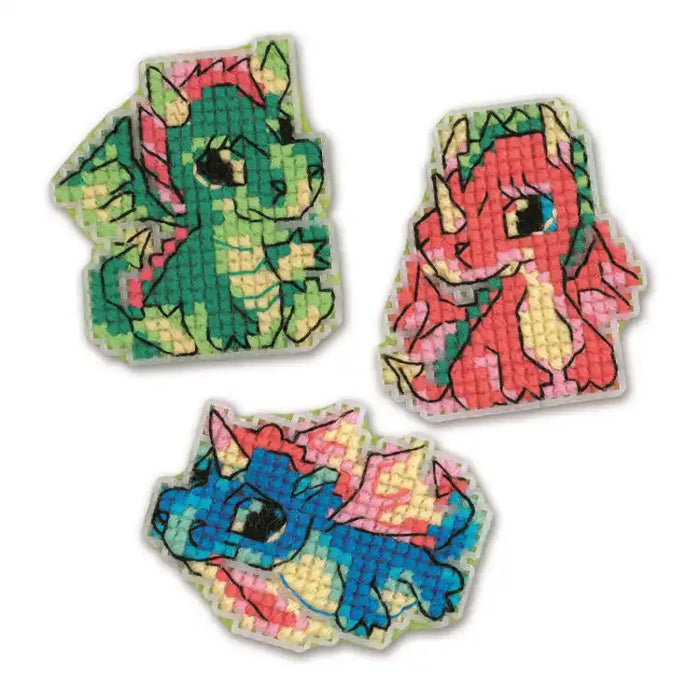 Cross Stitch Kit Riolis - LITTLE DRAGONS SR2145AC