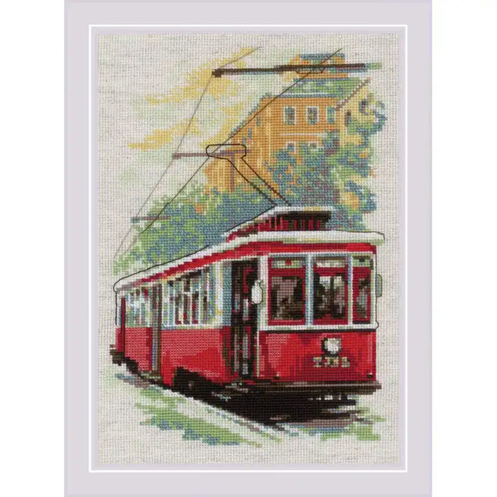 Cross Stitch Kit Riolis - OLD TRAM 21X30 SR2106