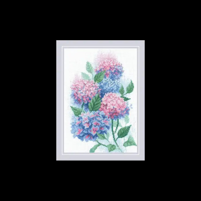 Cross Stitch Kit Riolis - GRACEFUL HYDRANGEAS 21X30 SR2139