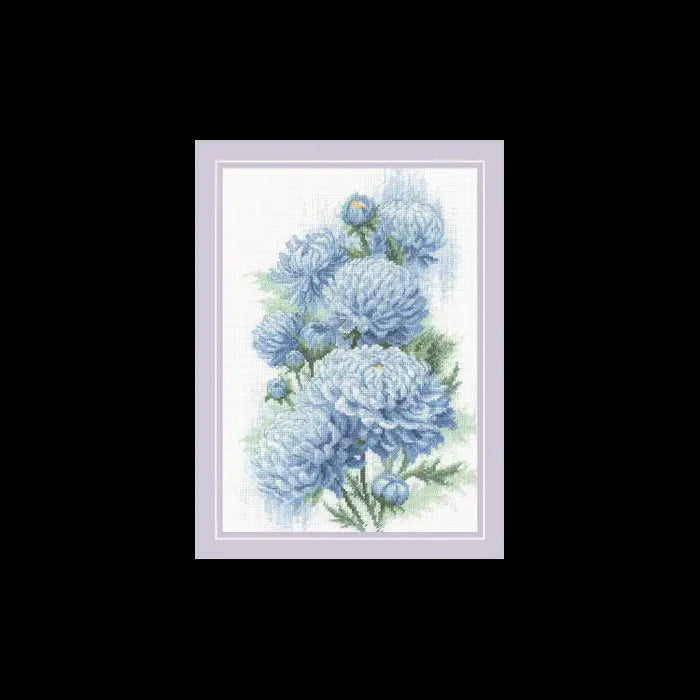 Cross Stitch Kit Riolis - DELICATE CHRYSANTHEMUMS 21X30 SR2140